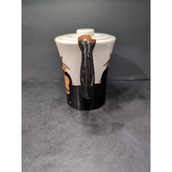 Pier 1 Imports Hand Painted Monkey 3D Chimpanzee Coffee Tea Pot W/lid One Euc - Picture 2 of 10